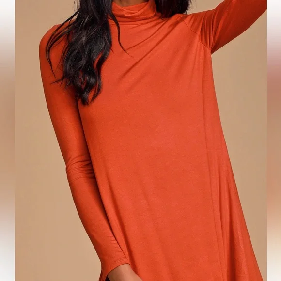 Sway, Girl, Sway! Orange Swing Dress - Picture 2 of 3